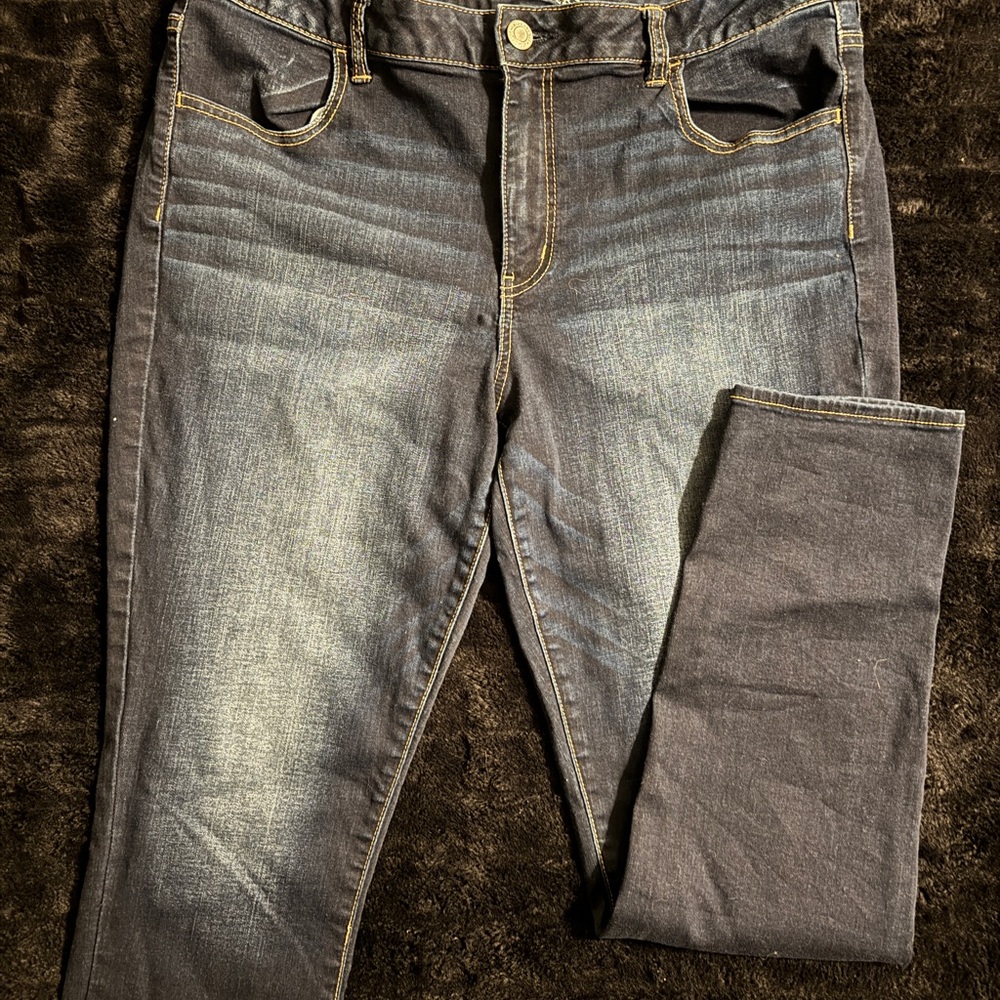 American Eagle Hi-Rise Jegging – Dark Wash – Size 18 Long